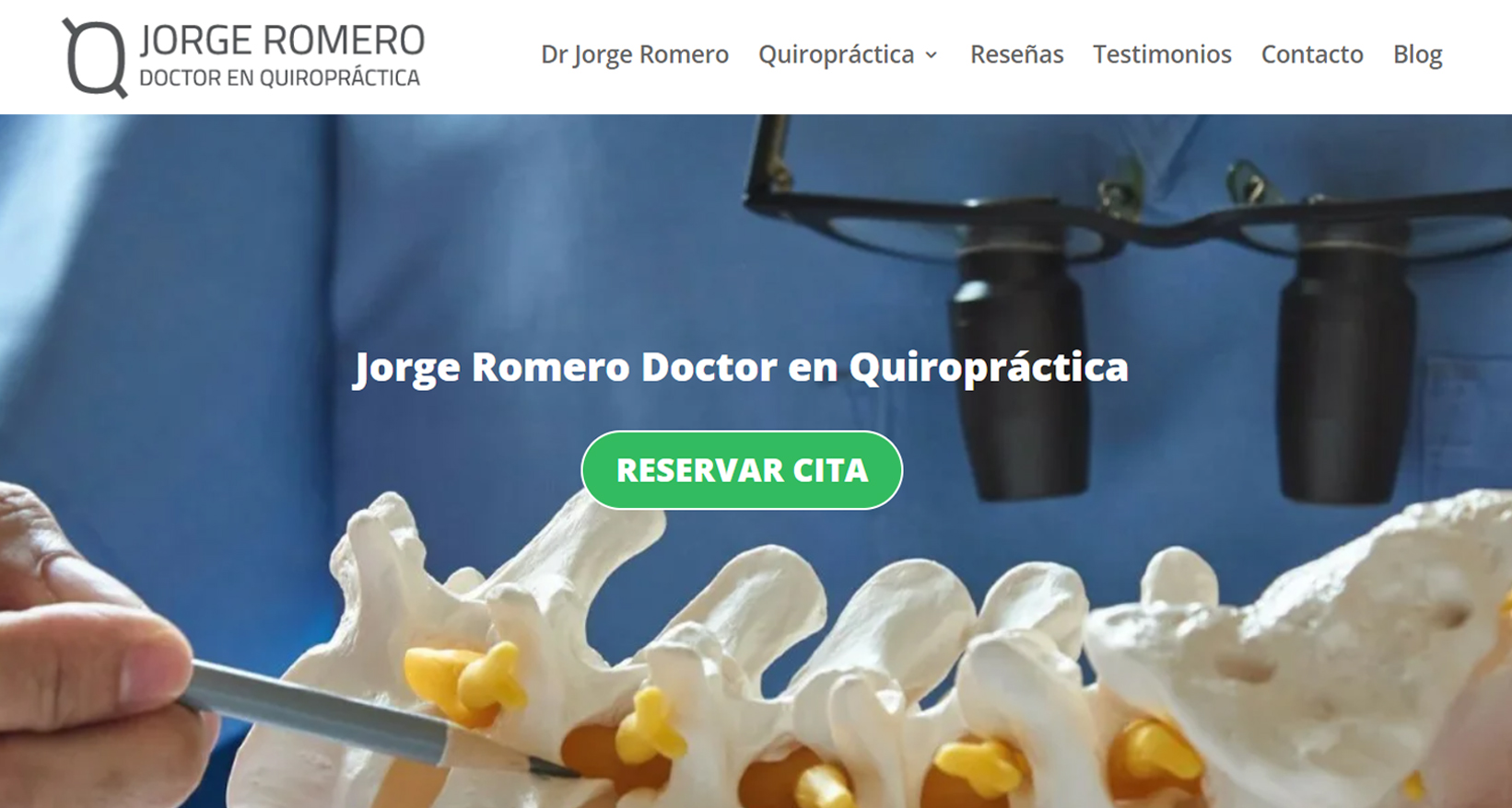 Doctor Quiropractica en Valencia Jorge Romero